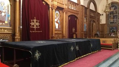 مطرانية المنيا تنهى إجراءات استخراج تصاريح دفن شهداء حادث دير الأنبا صموئيل