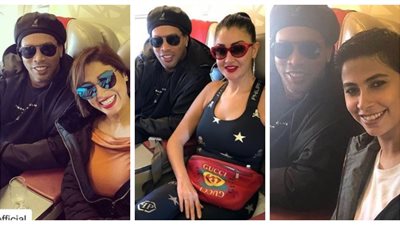 غادة عبد الرازق وروبي وروجينا بصحبة رونالدينيو لهذا السبب