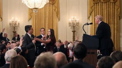 بعد توبيخ مراسلها.. “CNN” تقاضي الرئيس الأمريكي و5 من مساعديه