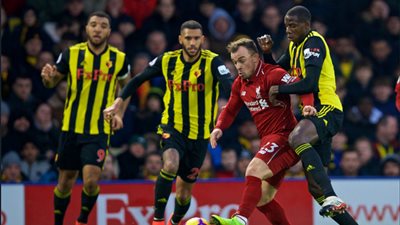 ألكسندر أرنولد يتقدم لليفربول بالهدف الثاني فى شباك واتفورد