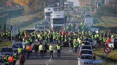 ارتفاع عدد معتقلى فرنسا قبل تظاهرات “السترات الصفراء” لـ343شخصا