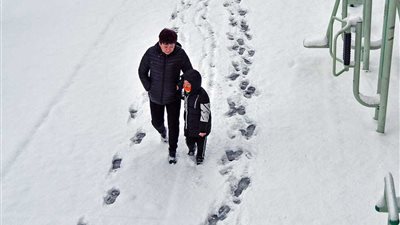 الثلوج هدية عيد الميلاد إلى سكان العالم