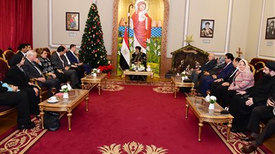 البابا تواضروس يبحث التنسيق بين مجلس النواب والكنيسة بلقاءه لجنة الشئون الإفريقية