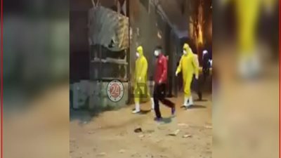 عاجل.. نقل حالتي اشتباه بفيروس كورونا بعزبة الهجانة للمستشفى (فيديو)