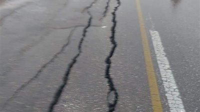 هبوط أرضي في محور 26 يوليو بسبب موجة الطقس السيىء في البلاد