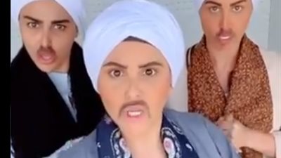 على الطريقة الصعيدية.. مي سليم وشقيقاتها يدعمن حملة خليك في البيت (فيديو)