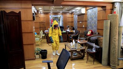 “التنظيم والإدارة”: تعقيم مبنى الجهاز وتشديد الإجراءات الاحترازية لمنع انتشار كورونا (صور) 