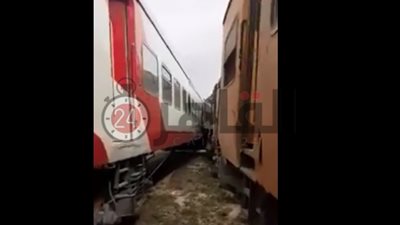 شاهد أول فيديو لحادث قطاري سكة حديد بمطروح