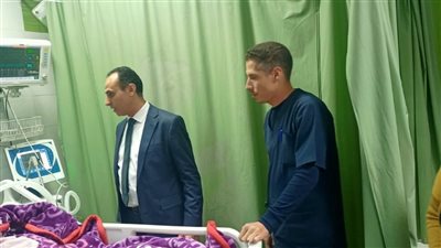 وكيل صحة البحيرة يطمئن على الأطفال المصابين بعقر كلب مسعور بقرية بريم | صور