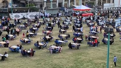 تعليم بورسعيد تنظم أكبر مائدة إفطار لاستضافة 1200 فرد من الأيتام | بث مباشر