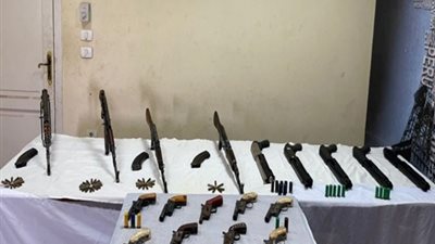 القبض على تاجر أسلحة نارية بالمنيا