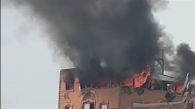 السيطرة على حريق بالطابق الأخير في كنيسة العذراء والأنبا إبرام بالزاوية الحمراء