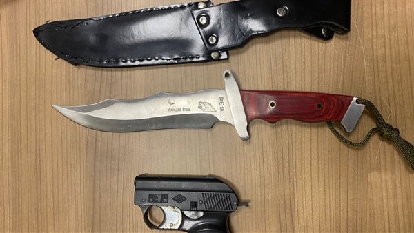 ضبط راكب بحوزته طبنجة