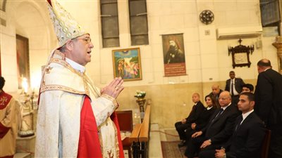 محافظ القاهرة يشهد احتفال الأرمن الكاثوليك بعيد القيامة | صور 