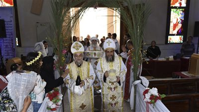 كنائس بني سويف تحتفل بأحد الشعانين.. والأنبا غبريال: نصلي من أجل نهضة مصر