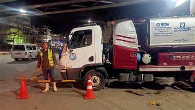 نشر معدات شفط المياه بطرق ومحاور القاهرة الكبرى استعدادا لسقوط الأمطار 