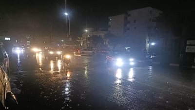 برق ورعد وأمطار غزيرة تضرب محافظة القليوبية 