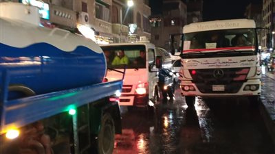 استنفار واستعداد متواصل لرفع آثار موجة الأمطار بالبحيرة.. وانتظام الحركة المرورية