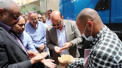 محافظ أسوان يتابع ميدانيًا وصول شحنات القمح بمطاحن وصوامع الجوزيرة