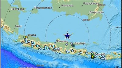 زلزال بقوة 7 درجات يضرب ساحل إندونيسيا 