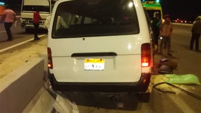 مصرع شخص وإصابة 9 آخرين في حادث تصادم بالإسماعيلية 