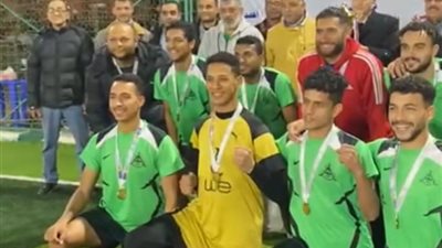 جامعة بنها تفوز بالميدالية الذهبية في منافسات كرة القدم بالدورة الرمضانية للجامعات المصرية