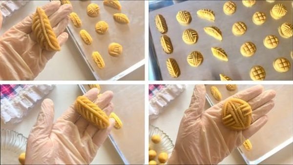 طريقة نقش الكعك بدون