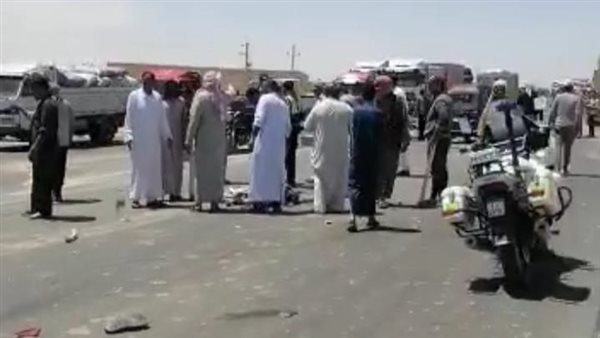 جانب من حادث مطروح