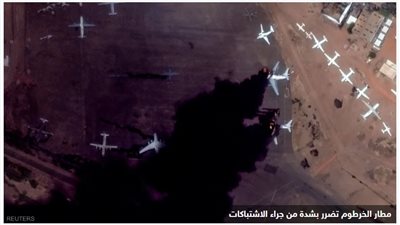 تعرف على أحداث السودان من الفضاء.. صور تكشف ما فعلته الاشتباكات | صور