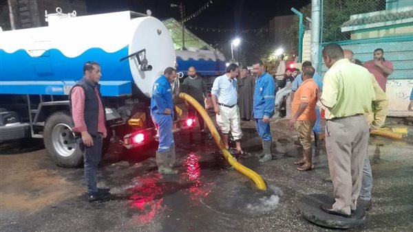 تسرب في خط المياه