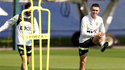 فودين يعود لتدريبات مان سيتي قبل مواجهة بايرن ميونخ في دوري الأبطال