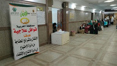 توقيع الكشف الطبي على 100 حالة من الأسر الأكثر احتياجا في 3 قرى بالغربية
