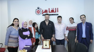 القاهرة 24 يكرم النجم ماجد المصري بعد تألقه في مسلسل ضرب نار | صور