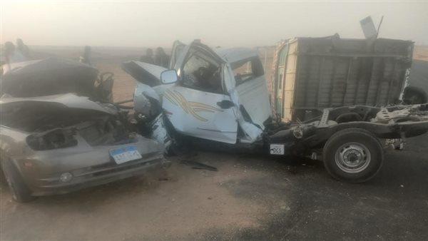 حادث تصادم سيارتين