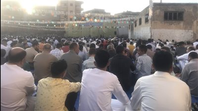 الآلاف يؤدون صلاة عيد الفطر بالساحات والمساجد بمحافظة كفر الشيخ