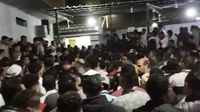 تشييع جثمان الشاب المقتول في مشاجرة بالدقهلية