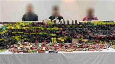 في العيد.. الداخلية تضبط ربع مليون صاروخ ألعاب نارية بالمنيا 