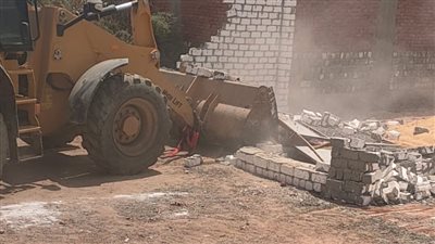 إزالة حالات تعدٍ على أراضٍ زراعية وبناء مخالف بالبدرشين 