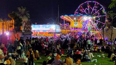 إقبال على ملاهي الحدائق.. اتفسح في القناطر الخيرية بـ 5 جنيه |صور 