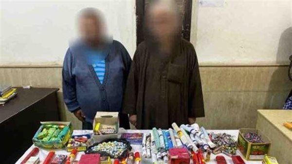 المتهمين والمضبوطات