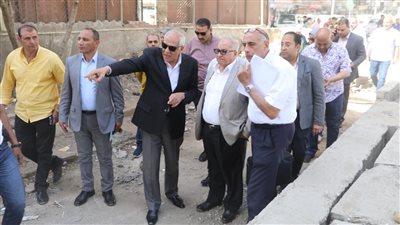 محافظ الجيزة يتابع أعمال تغطية وتأهيل ترعة المريوطية بقطاع المنشية | صور 