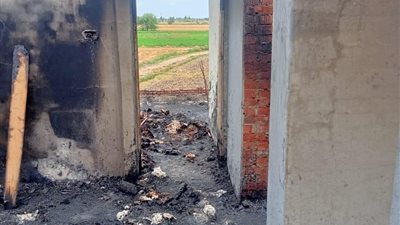 مصرع سيدة وابنتها في حريق منزل بالدقهلية