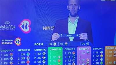 مصر بالمجموعة الرابعة بنهائيات كأس العالم لكرة السلة 