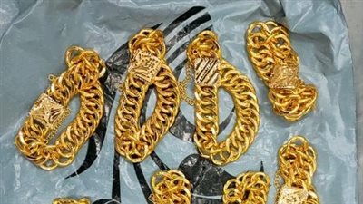 نصف كيلو.. ضبط شخص قادم من تركيا حاول تهريب مشغولات ذهبية بمطار القاهرة