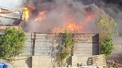 حريق بمصنع تنر في المنصورية أكتوبر.. والحماية المدنية تحاول السيطرة | صور