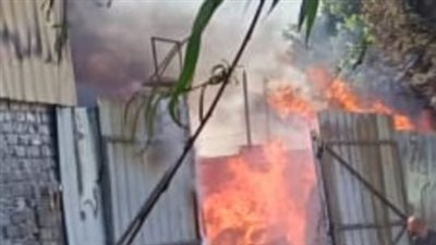 حريق داخل مصنع قطن بالقليوبية