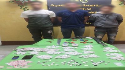 ضبط عصابة مروجي الهيروين والآيس بالقليوبية