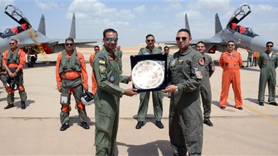 القوات الجوية المصرية والهندية تنفذان تدريبًا جويًا مشتركًا بإحدى القواعد الجوية