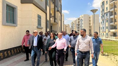 مسئولو الإسكان يتفقدون مشروعات مدينة 6 أكتوبر الجديدة | صور