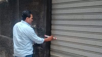 غلق وتشميع مغسلة سيارات بمدينة نصر لإدارتها بدون ترخيص